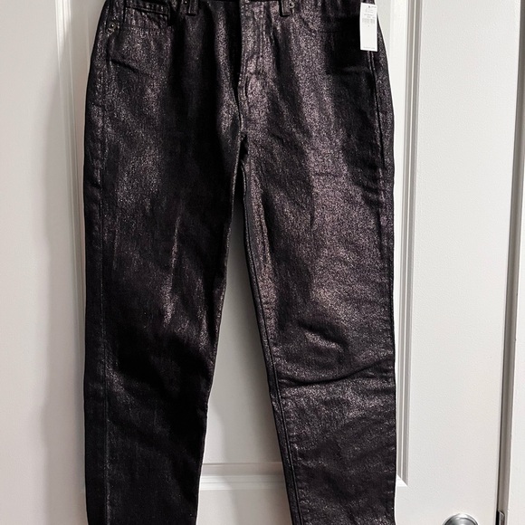Old Navy Denim - Old Navy Women’s Black High-Waisted Shine Jeans